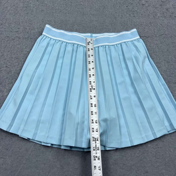 Peter Millar Mickey‎ Pleated Skort Women's Small Blue Lined Tennis Golf Skirt - Picture 9 of 12